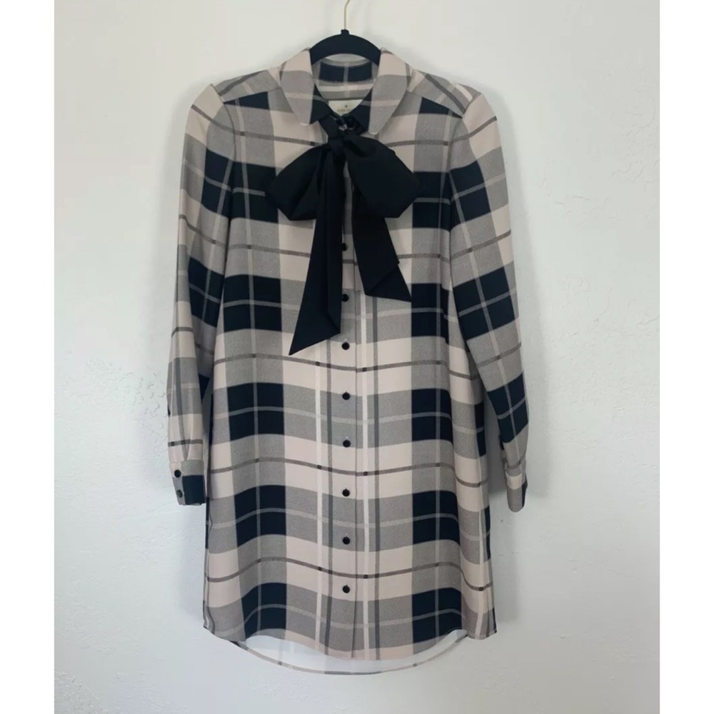 Kate Spade Woodland Plaid Griffin Dress Shirtdress